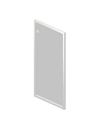 Дверь стеклянная в алюминиевой раме R-03.1